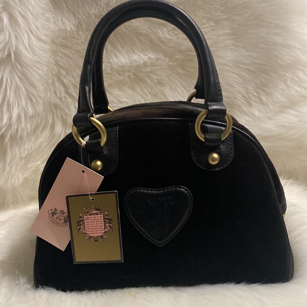 Juicy Couture Royal Juicy Dark Brown Bowler Bag NWT Y2K Rare/Vintage - Picture 5 of 15